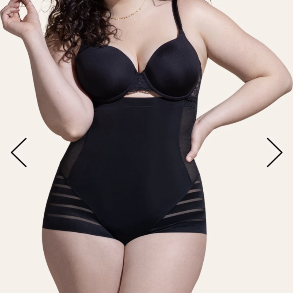 Honeylove Queen Brief Shapewear in Vamp Black